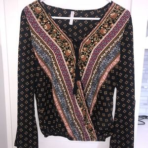 Boho Top with Bell Sleeves
